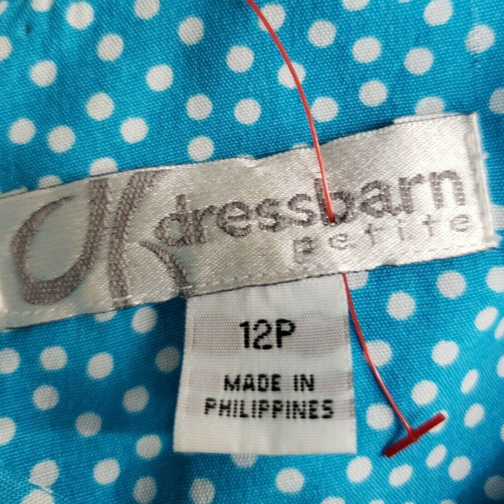 Dressbarn Women's Sleeveless Polka Dots Long Dress - Picture 8 of 10
